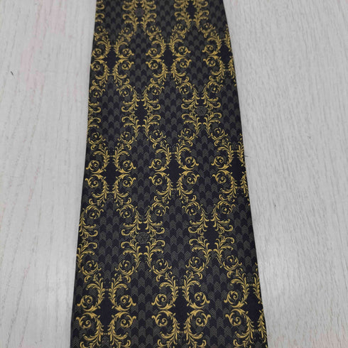 ジャンニヴェルサーチ GIANNI VERSACE イタリア製 総柄シルクネクタイ メンズ